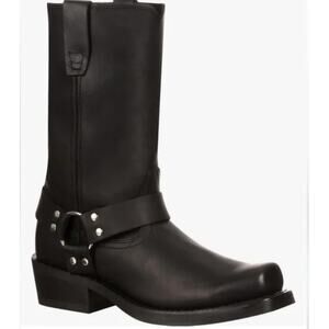 Durango Black Leather 10" Harness Boots Women's size 8.5 (generous fit) EU 40.5